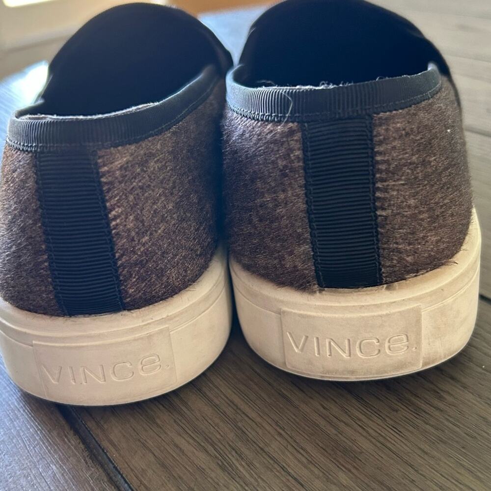 Vince berlin faux fur sneakers womens size 8 - Picture 5 of 6